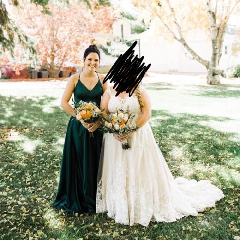David’s bridal bridesmaid dress